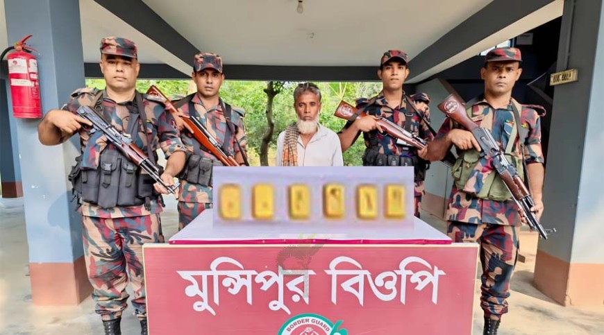চুয়াডাঙ্গা সীমান্তে এক কোটি ৩৫ লাখ টাকার ‘সোনাসহ আটক’