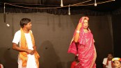 নজরুলের লেটোযাত্রা ‘স্বামী-স্ত্রীর ঝগড়া’ মঞ্চস্থ