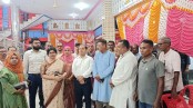দেবহাটায় জেলা প্রশাসকের পূজামণ্ডপ পরিদর্শন