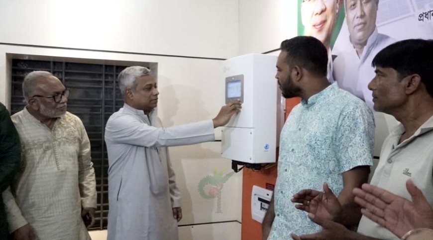 নিজস্ব অর্থায়নে যশোর জেলা বিএনপি কার্যালয়ে সৌরবিদ্যুৎ প্রকল্প চালু