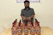 মাগুরায় ১৯ বোতল অবৈধ মদসহ যুবক গ্রেপ্তার