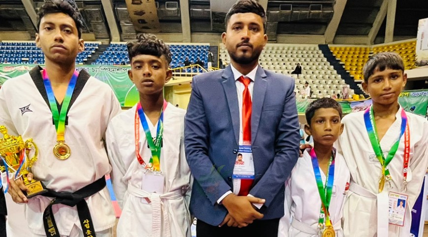 তায়কোয়ান্দো চ্যাম্পিয়নশিপে চার পদক অর্জন সাতক্ষীরার