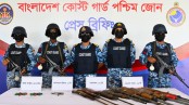 সুন্দরবনে কোস্টগার্ডের অভিযানে আগ্নেয়াস্ত্র-গুলি উদ্ধার