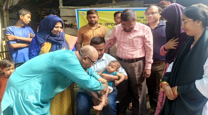 ঝিনাইদহে হাম-রুবেলা টিকাদান শুরু