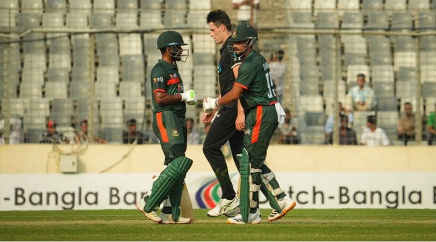 নিউজিল্যান্ডকে ৬ উইকেটে হারিয়েছে বাংলাদেশ