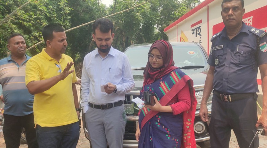 দুইশ’ লিটার ডিজেল জব্দ, দশ হাজার টাকা জরিমানা