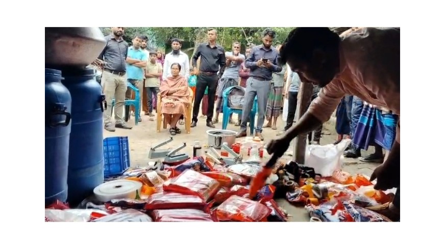 কালিয়ায় নকল শিশু খাদ্য কারখানায় অভিযান: মালিকের জেল