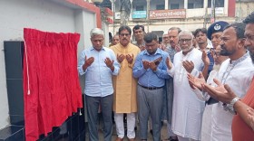 সড়ক সংস্কার কাজের উদ্বোধন, বর্ষায় জলাবদ্ধতা কমানোর প্রতিশ্রুতি প্রতিমন্ত্রীর