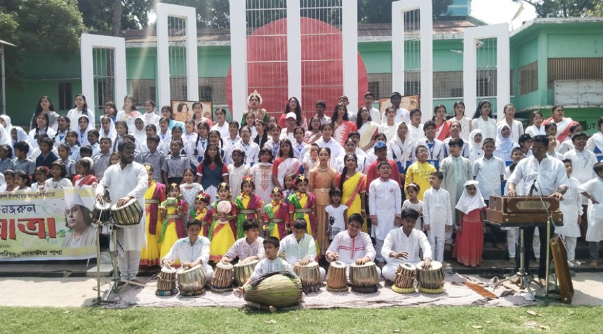 শত কণ্ঠে সাতক্ষীরায় রবীন্দ্র-নজরুল সংগীত