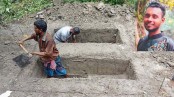 ট্রাকচাপায় বাবা-ছেলে নিহত, কবর খোঁড়া হচ্ছে পাশাপাশি