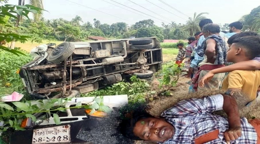 তালায় পিকআপের ধাক্কায় মোটরসাইকেল আরোহী নিহত