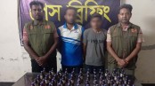 চৌগাছায় ৭১ বোতল এসকাফ সিরাপসহ দুজন আটক