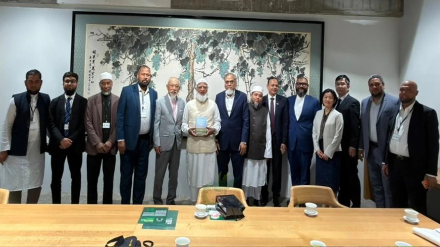 জাপানে নিপ্পন ফাউন্ডেশন চেয়ারম্যান সকাশে বাংলাদেশের বিরোধীদলীয় নেতা