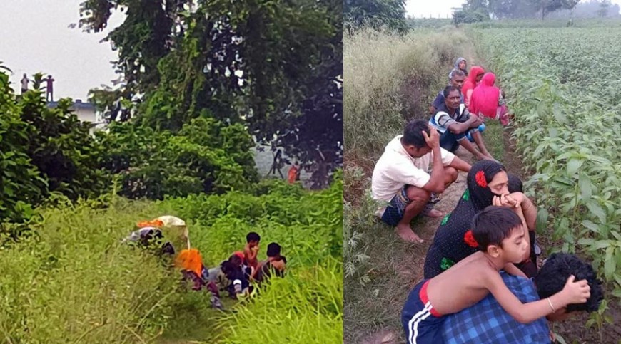 সীমান্তের শূন্যরেখায় রাত কাটলো নারী-শিশুসহ ১২ জনের