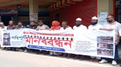 বর্জ্য ও ড্রেনেজ ব্যবস্থার আধুনিকায়নসহ বিভিন্ন দাবিতে লোহাগড়া পৌরবাসীর মানববন্ধন