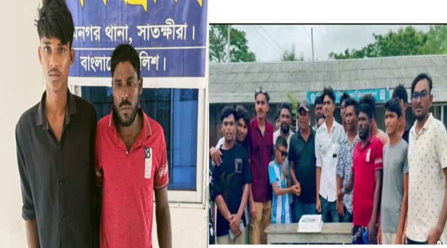 শ্যামনগরে কেক কাটার তিন ঘণ্টা পর যুবলীগ নেতাসহ গ্রেপ্তার ২