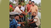 সড়কের পাশে বৃক্ষরোপণ ‘আলোকিত ধোপাদী’র