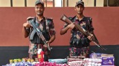 যশোর সীমান্তে সাড়ে সাত লাখ টাকার চোরাচালান পণ্য জব্দ