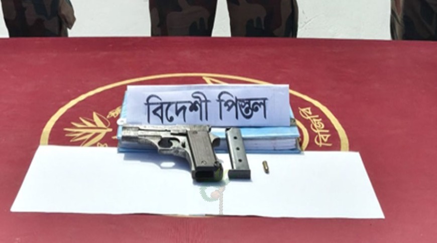 আমবাগানে মিললো ম্যাগজিনসহ অস্ত্র-গুলি