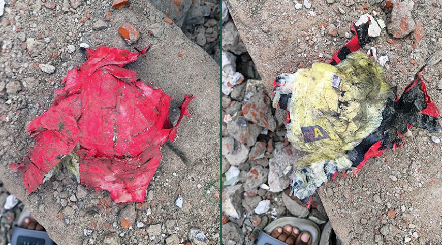 থানা ভবন ভাঙার সময় ককটেল বিস্ফোরণ, দুই শ্রমিক আহত