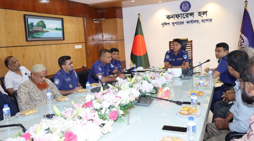 যশোরে ছাপাখানা মালিকদের সাথে এসপির মতবিনিময়