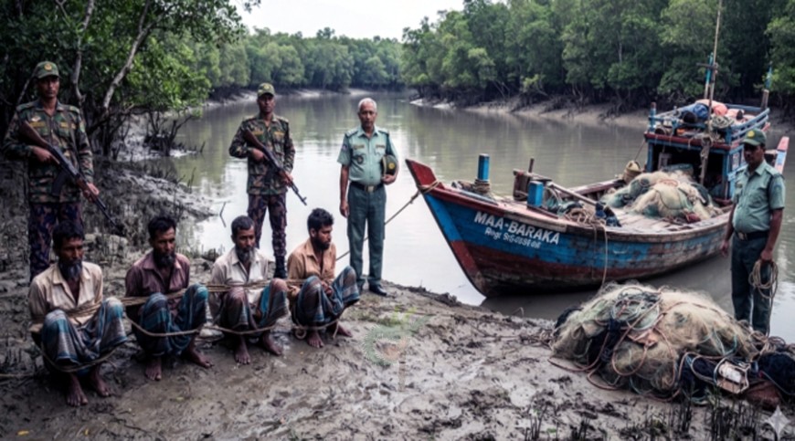 নিষেধাজ্ঞা অমান্য: সুন্দরবনে চার জেলে আটক