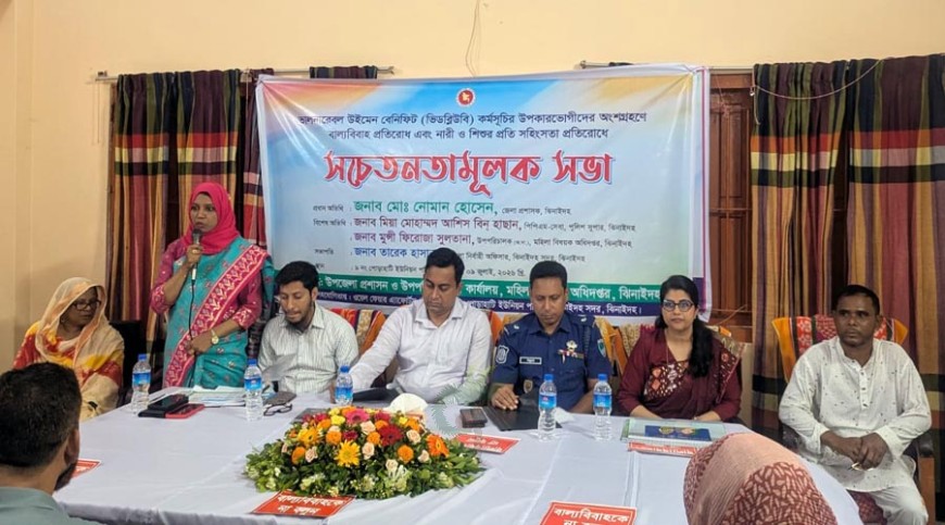 ঝিনাইদহে স্বাস্থ্যবিষয়ক সচেতনতামূলক সভা