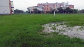 বৃষ্টিতে অনুপযোগী যবিপ্রবির মাঠ