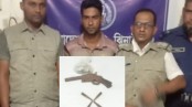 মহেশপুরে পিস্তল গুলি গাঁজাসহ ‘মাদক কারবারি গ্রেপ্তার’