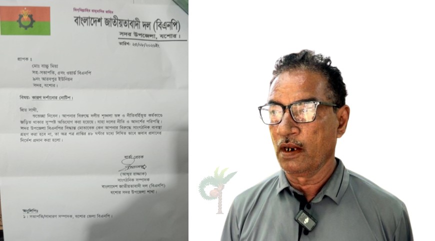 দলীয় শৃঙ্খলা ভঙ্গের অভিযোগে বিএনপি নেতাকে বাচ্চু’কে শোকজ