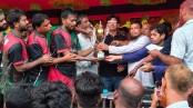 লোহাগড়ায় ফুটবল টুর্নামেন্টে চ্যাম্পিয়ন দিঘলিয়া একাদশ