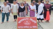 মহেশপুর সীমান্ত দিয়ে অবৈধভাবে ভারত যাওয়ার পথে ৬ জন আটক