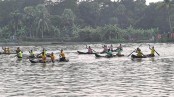 ধুলগ্রামে ডিঙি নৌকাবাইচ