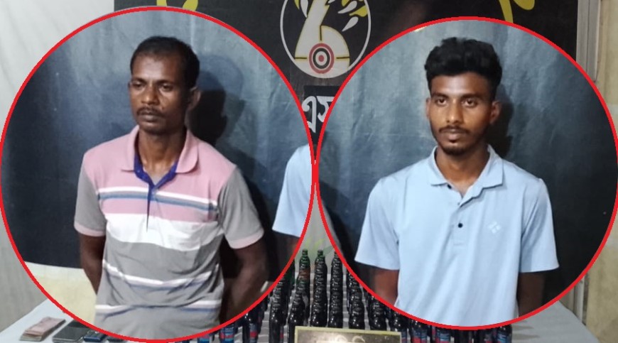 ঢাকাগামী বাসে তল্লাশি, ১৬৮ বোতল ফেয়ারডিলসহ দুইজনকে গ্রেপ্তার দাবি