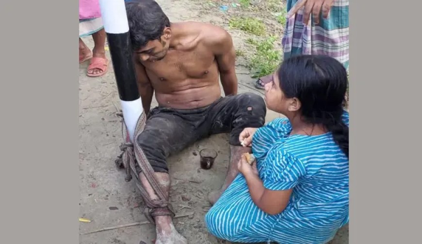 চুরির অভিযোগ, তবুও বাবার প্রতি সন্তানের ভালোবাসার দৃশ্য মানুষকে কাঁদিয়েছে